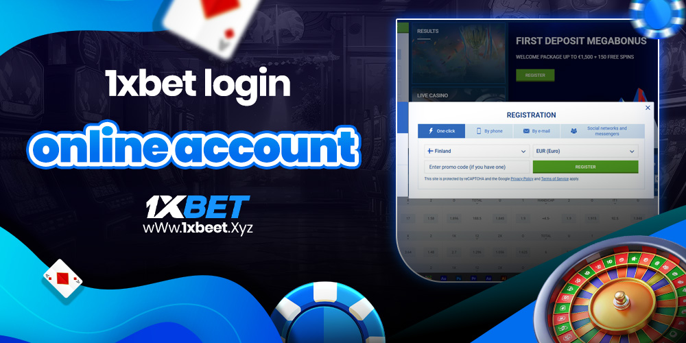 1xbet login online account